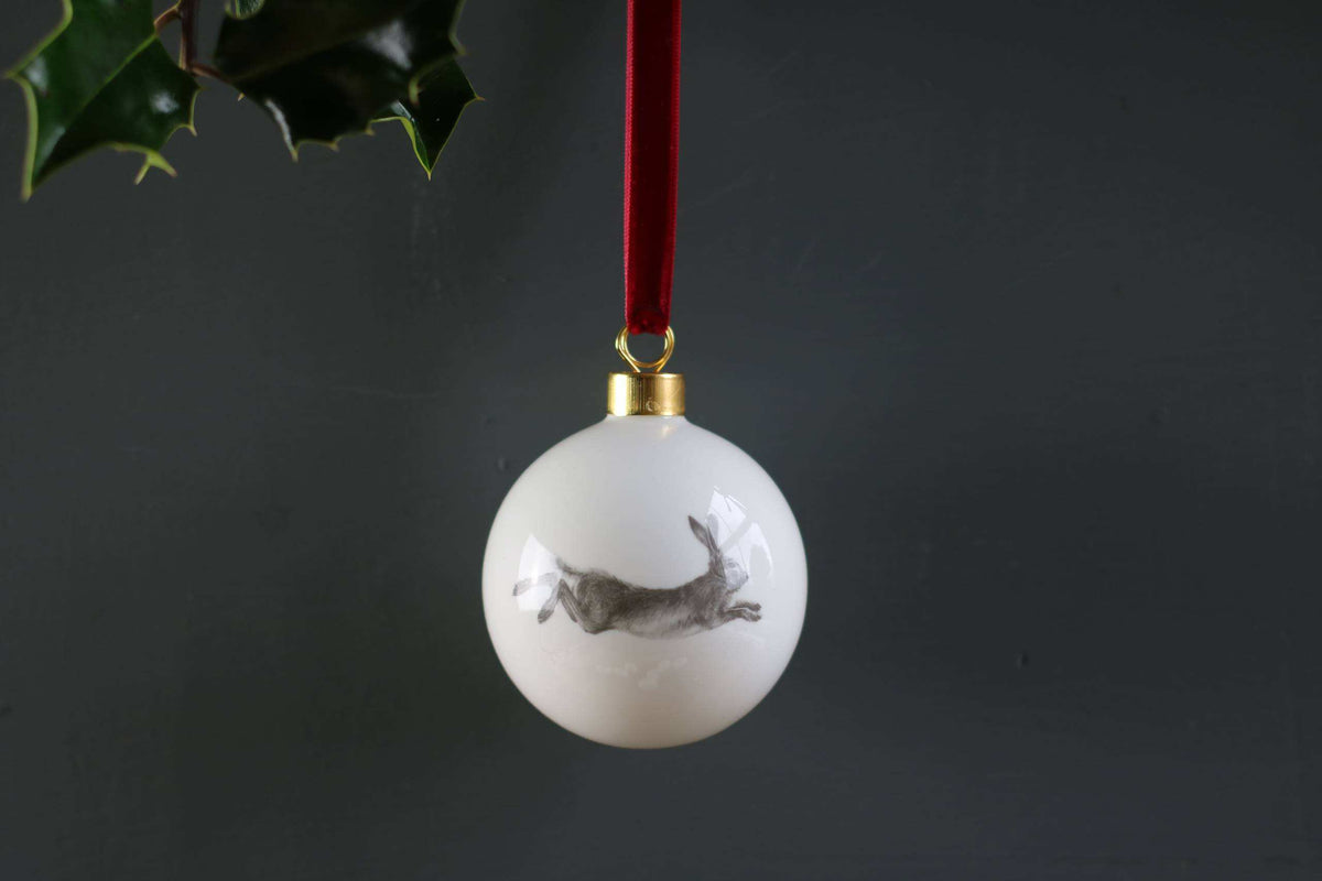 Running Hare Bauble