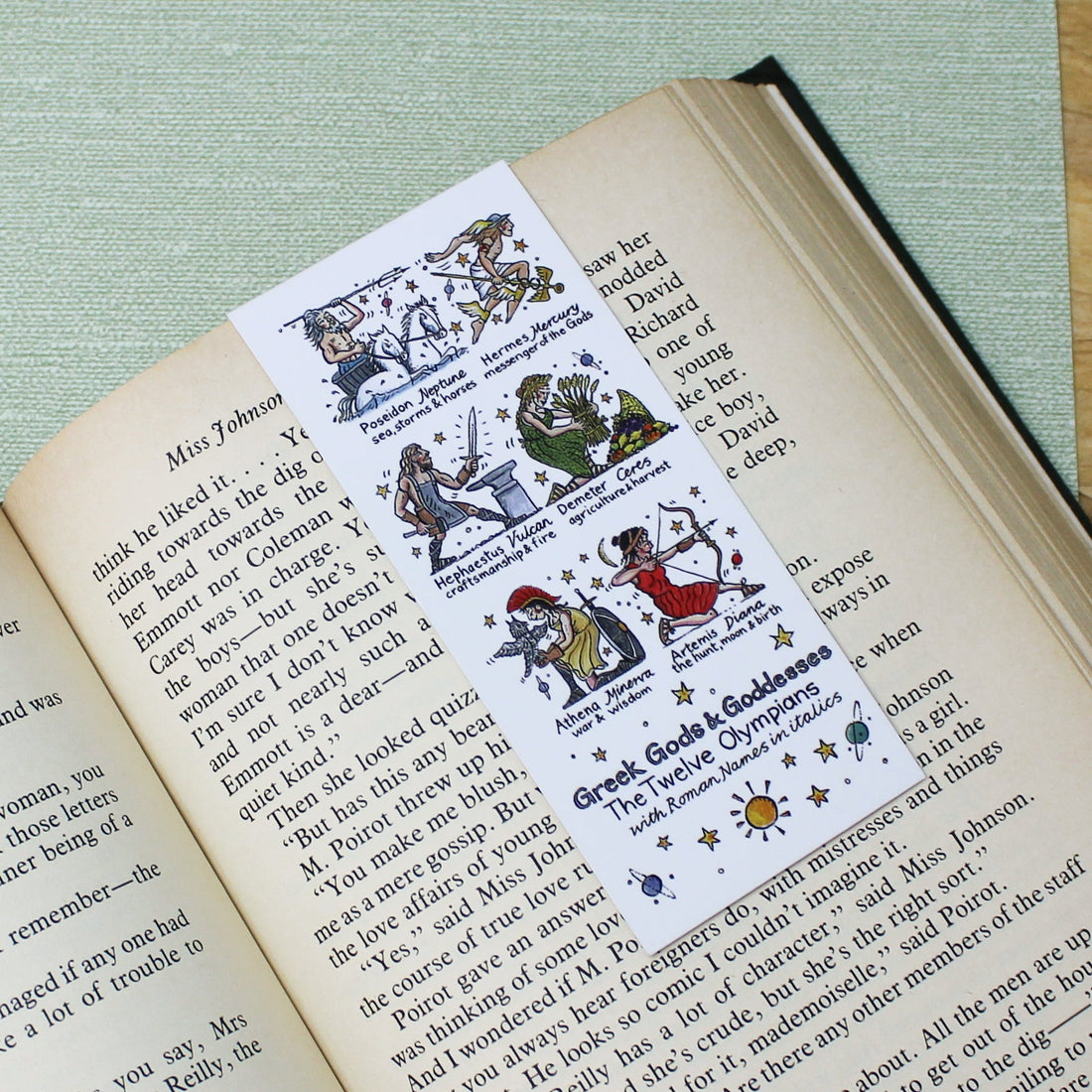 Greek Gods &amp; Goddesses Magnetic Bookmark