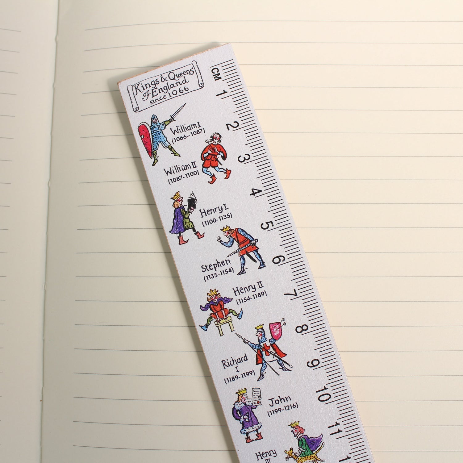 Kings &amp; Queens of England Wooden Ruler