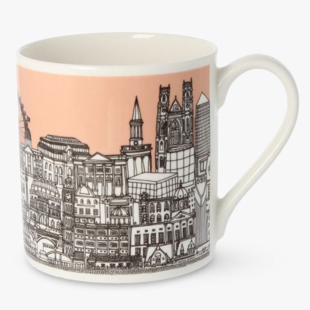 London Buildings Coral Mug