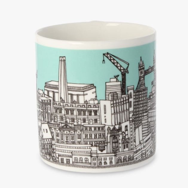 London Buildings Mint Green Mug