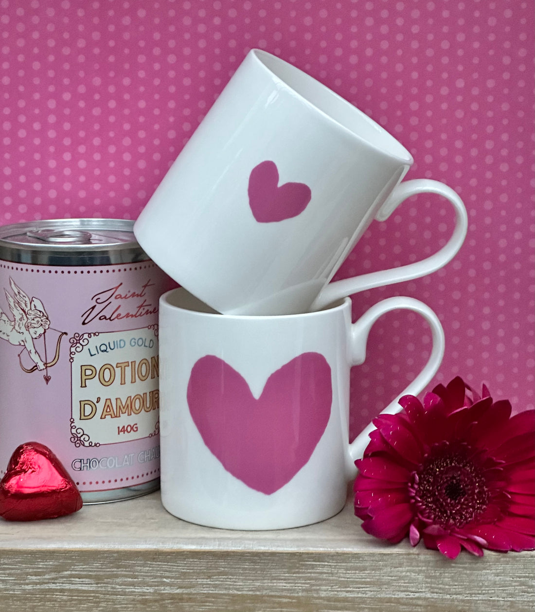 Big Heart Pink Mug