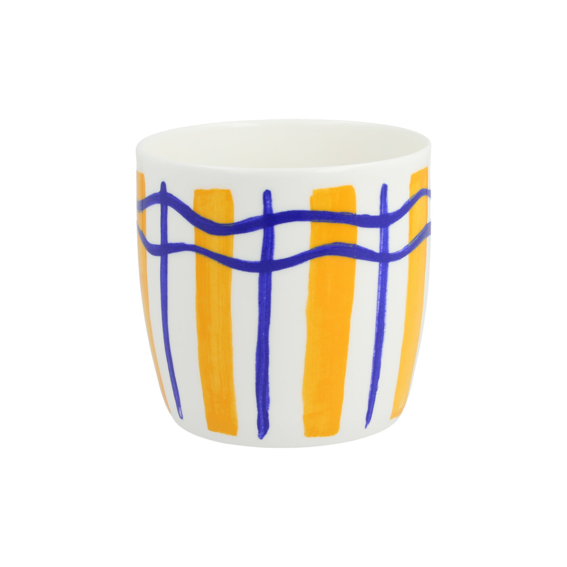 Wavy Stripe Marmalade & Blueberry Huggable Mug