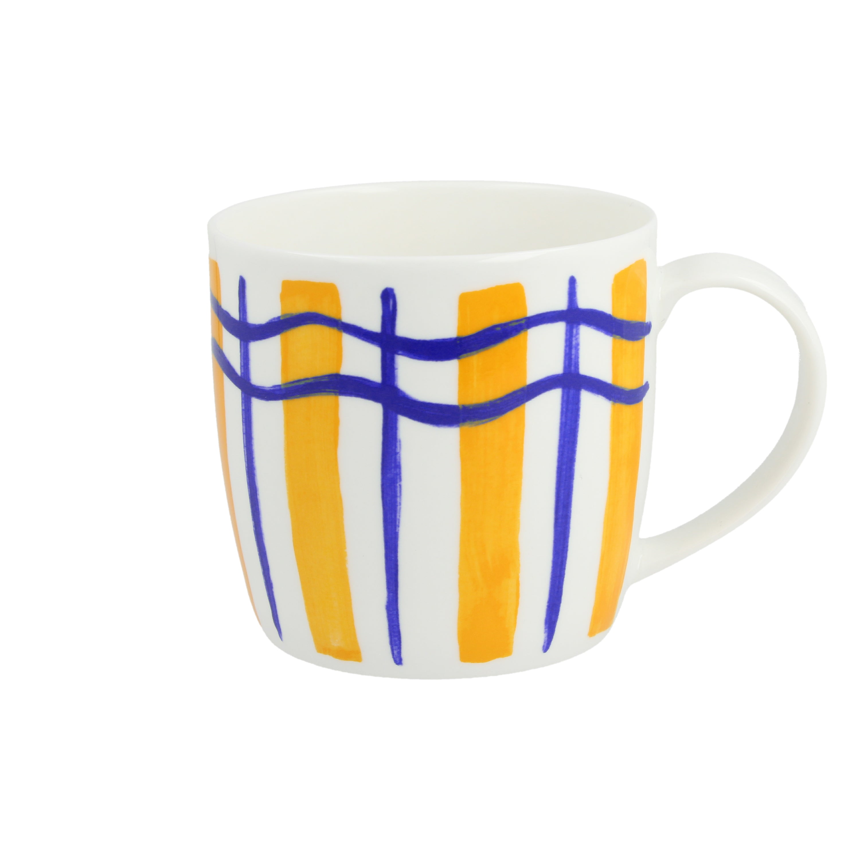 Wavy Stripe Marmalade & Blueberry Huggable Mug