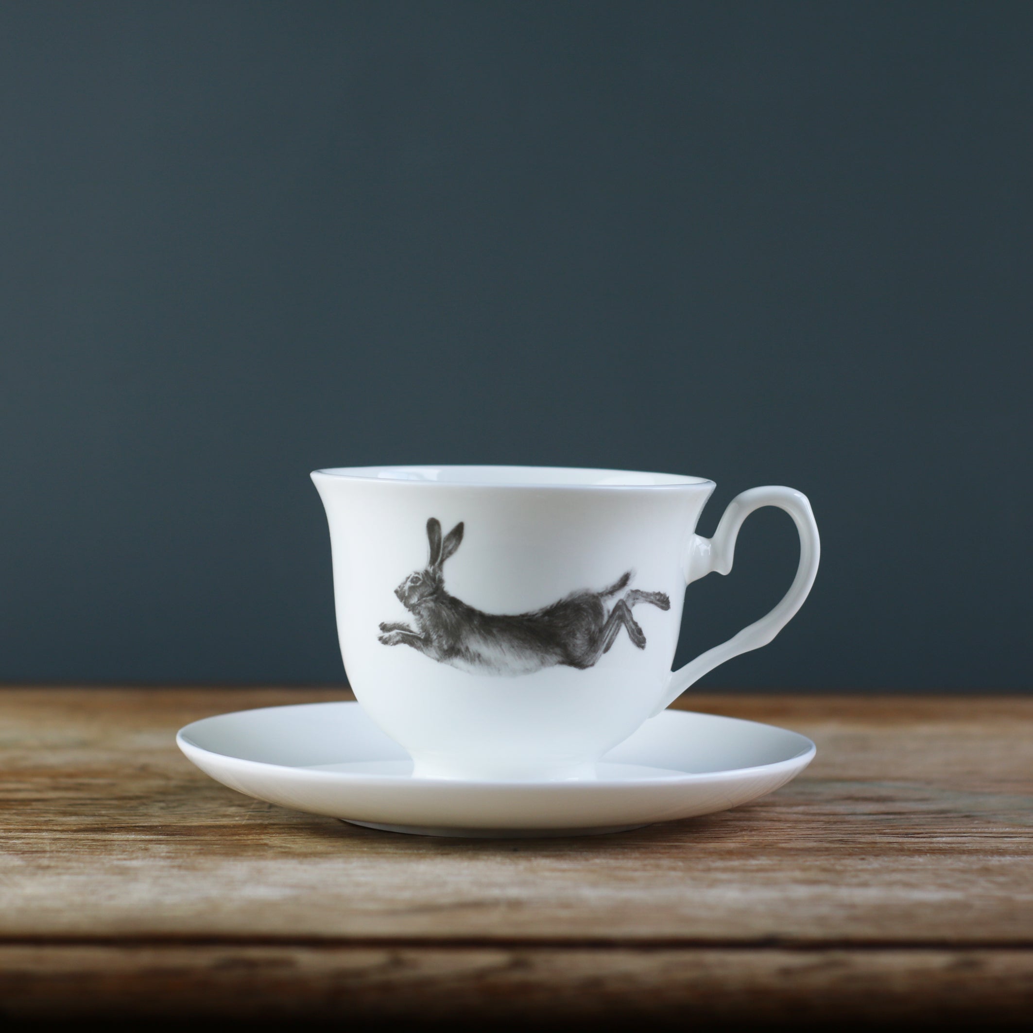 Running Hare Cup and Saucer