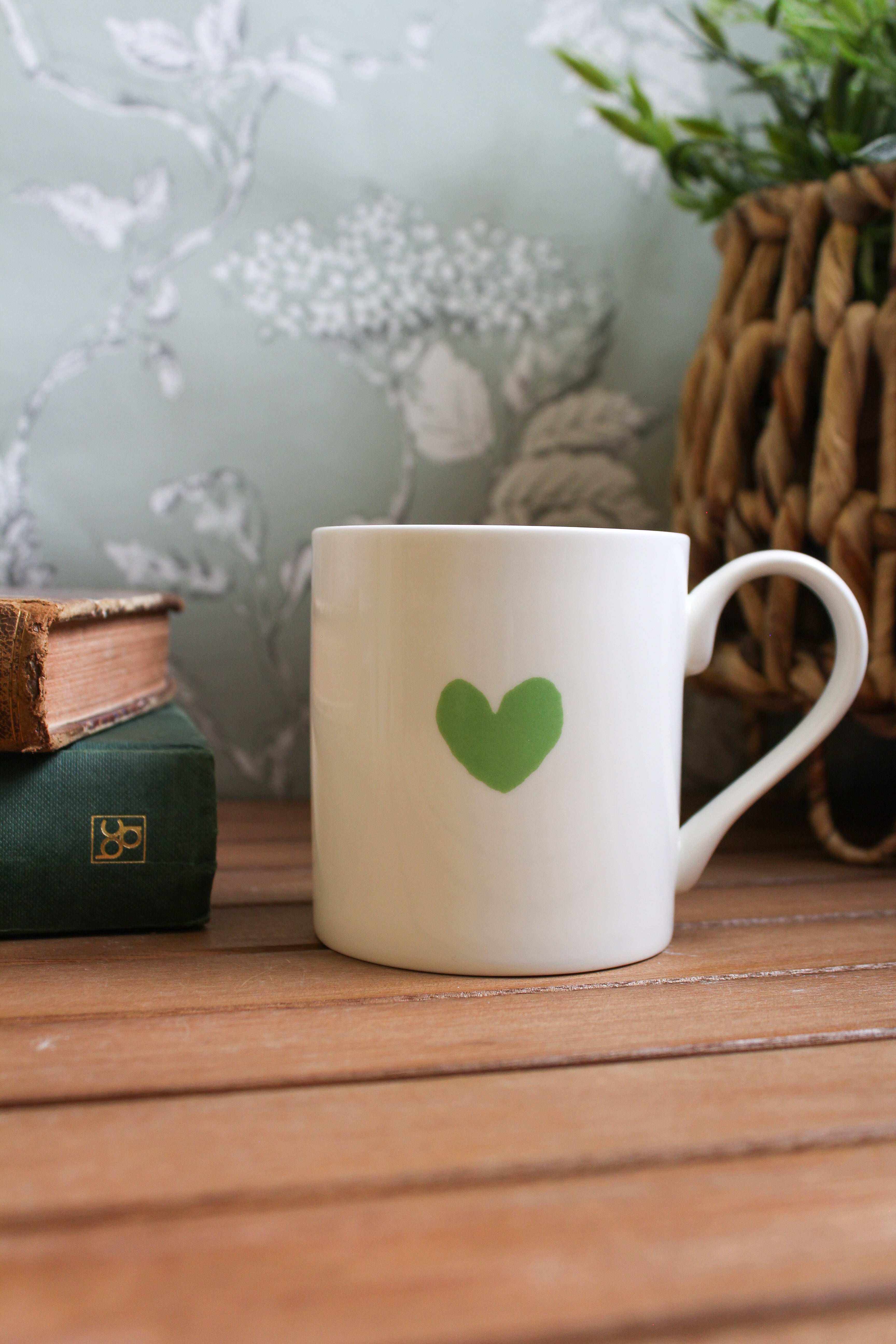 Wee Green Heart Mug