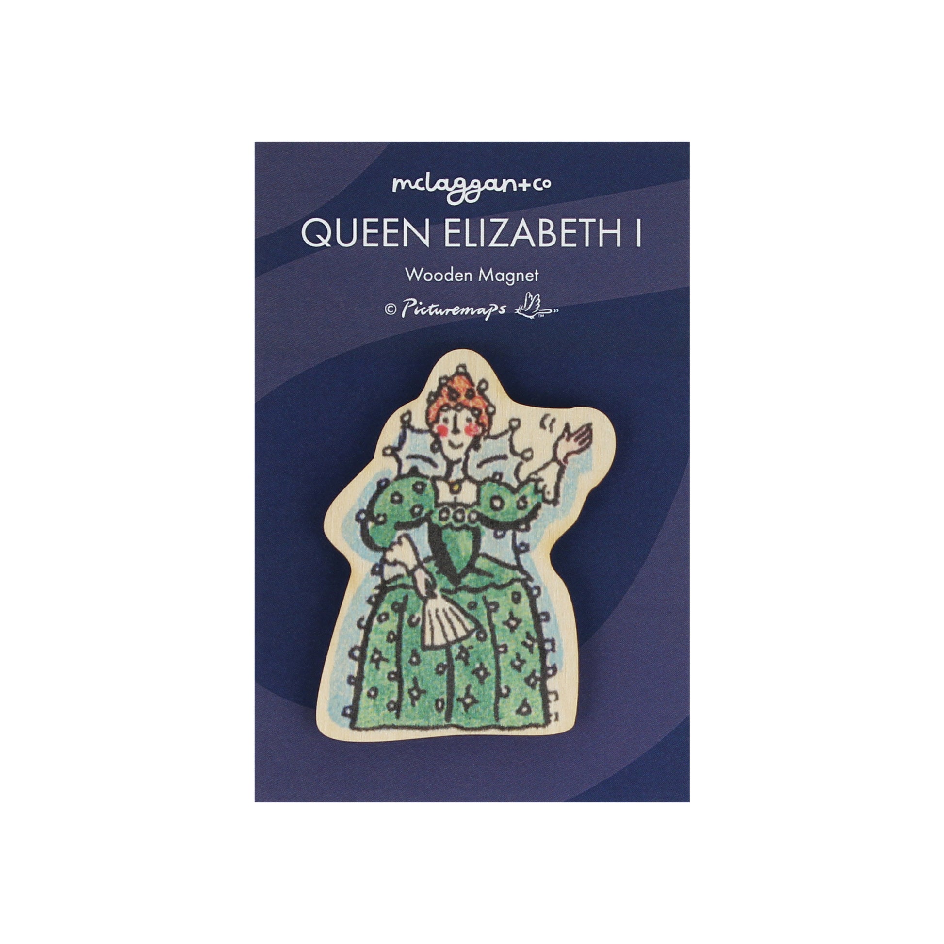 Elizabeth I Wooden Magnet