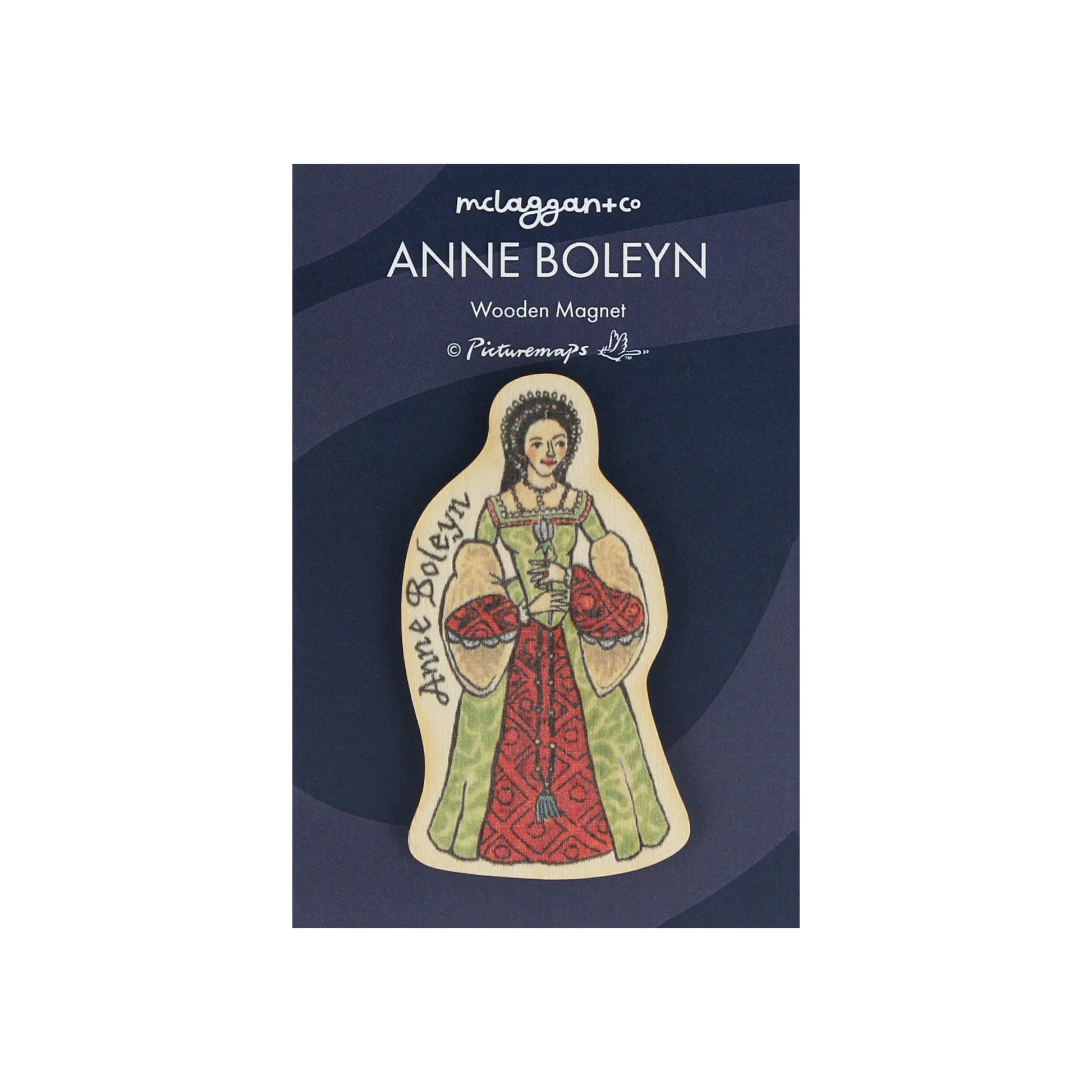 Anne Boleyn Wooden Magnet