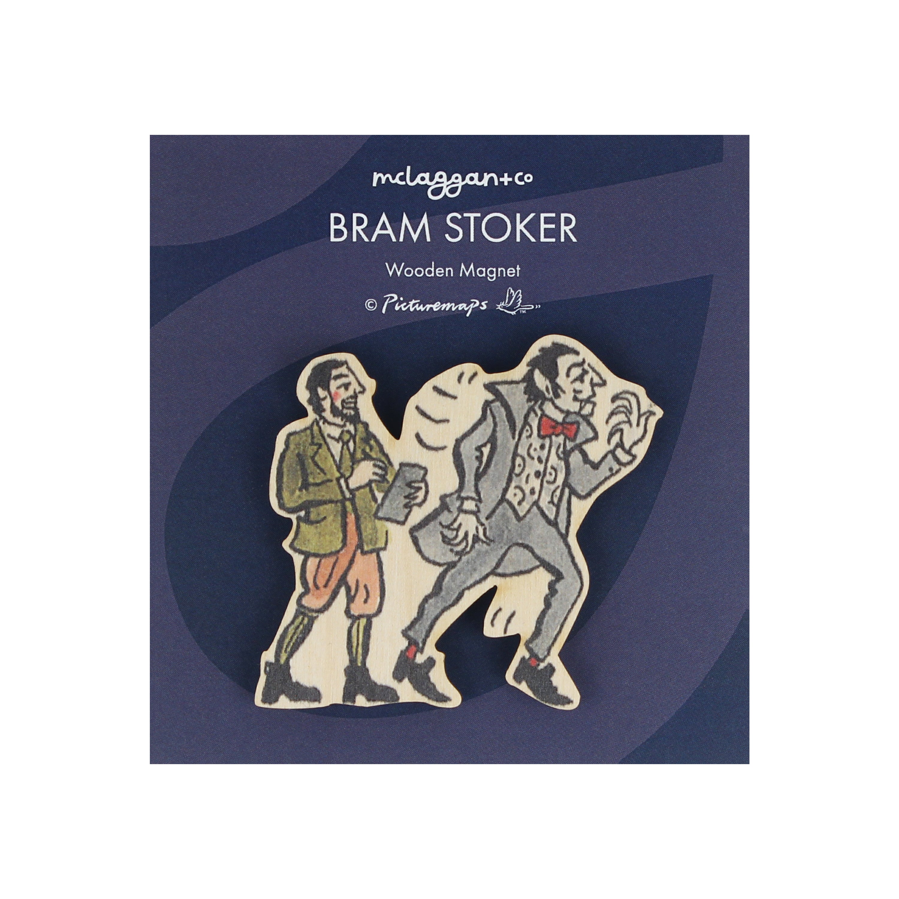 Bram Stoker Wooden Magnet