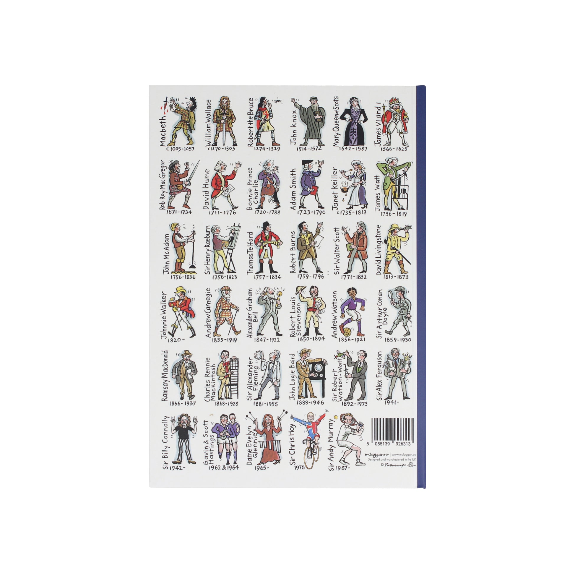 Some Famous Scots A5 Hardback Notebook