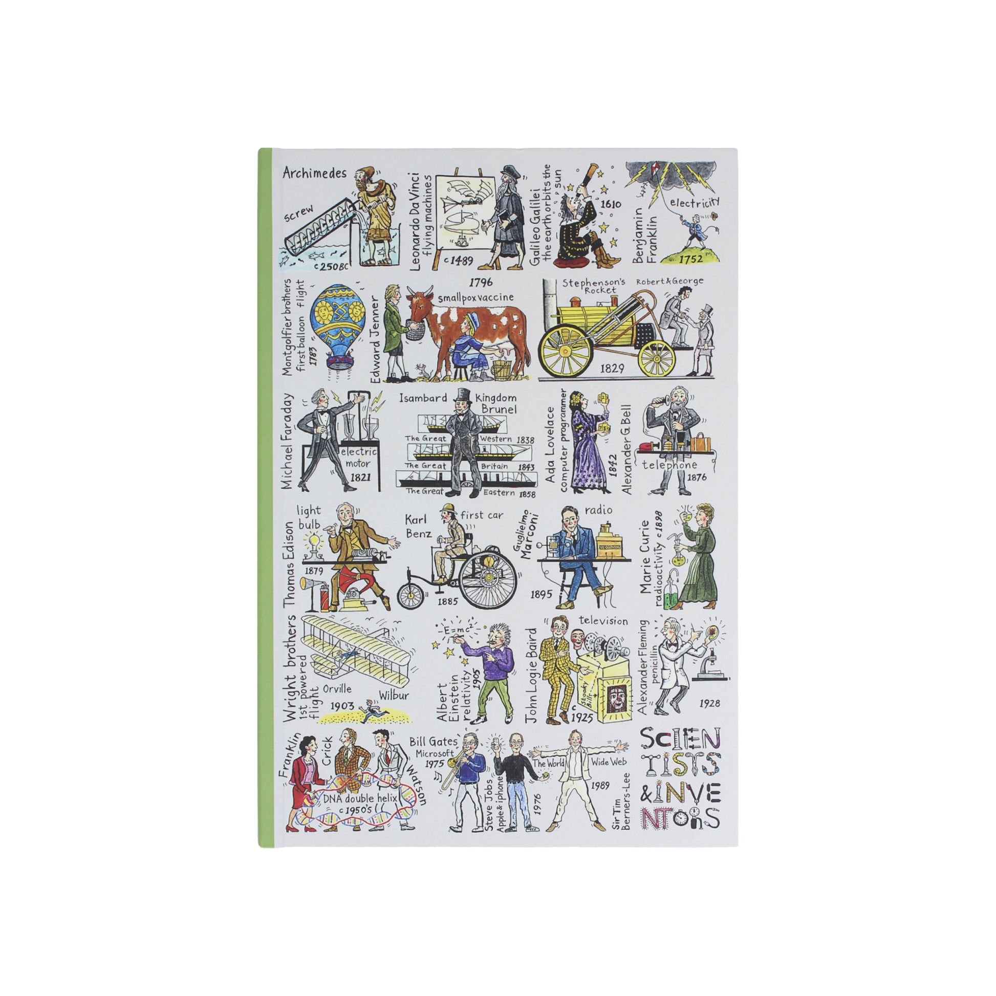 Scientists & Inventors A5 Hardback Notebook