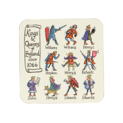 Kings &amp; Queens of England Coasters (Set of 4)