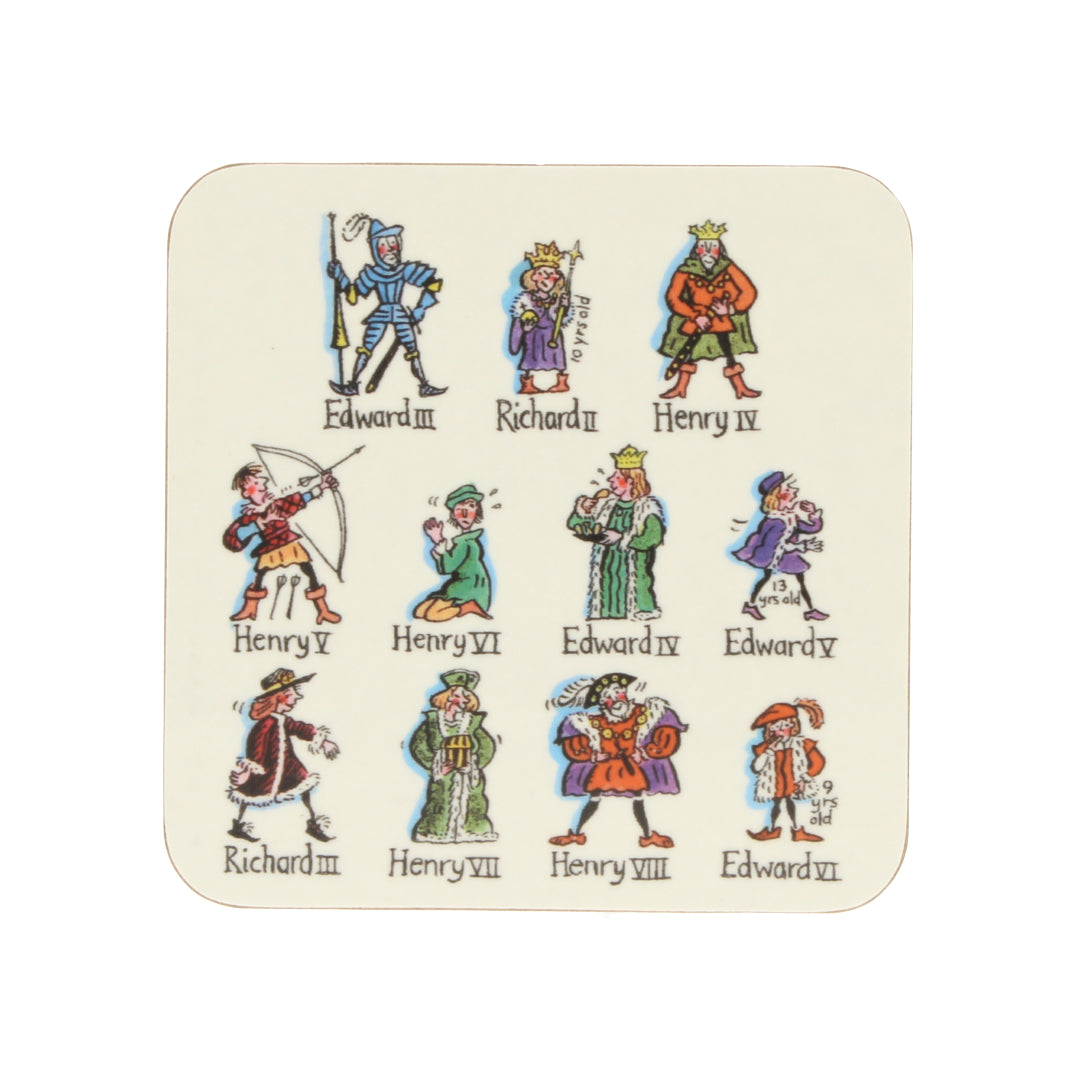 Kings &amp; Queens of England Coasters (Set of 4)