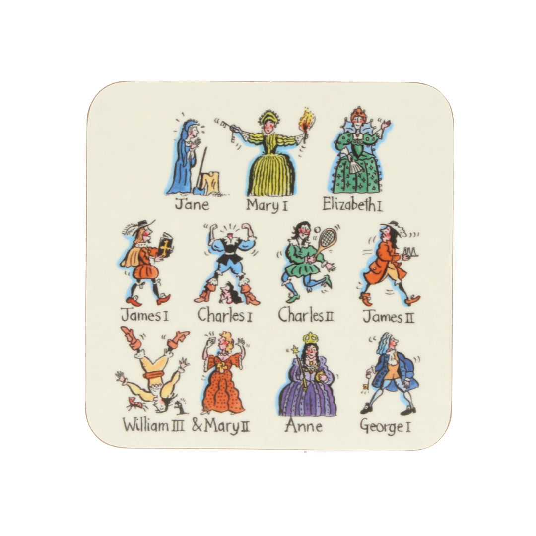 Kings &amp; Queens of England Coasters (Set of 4)