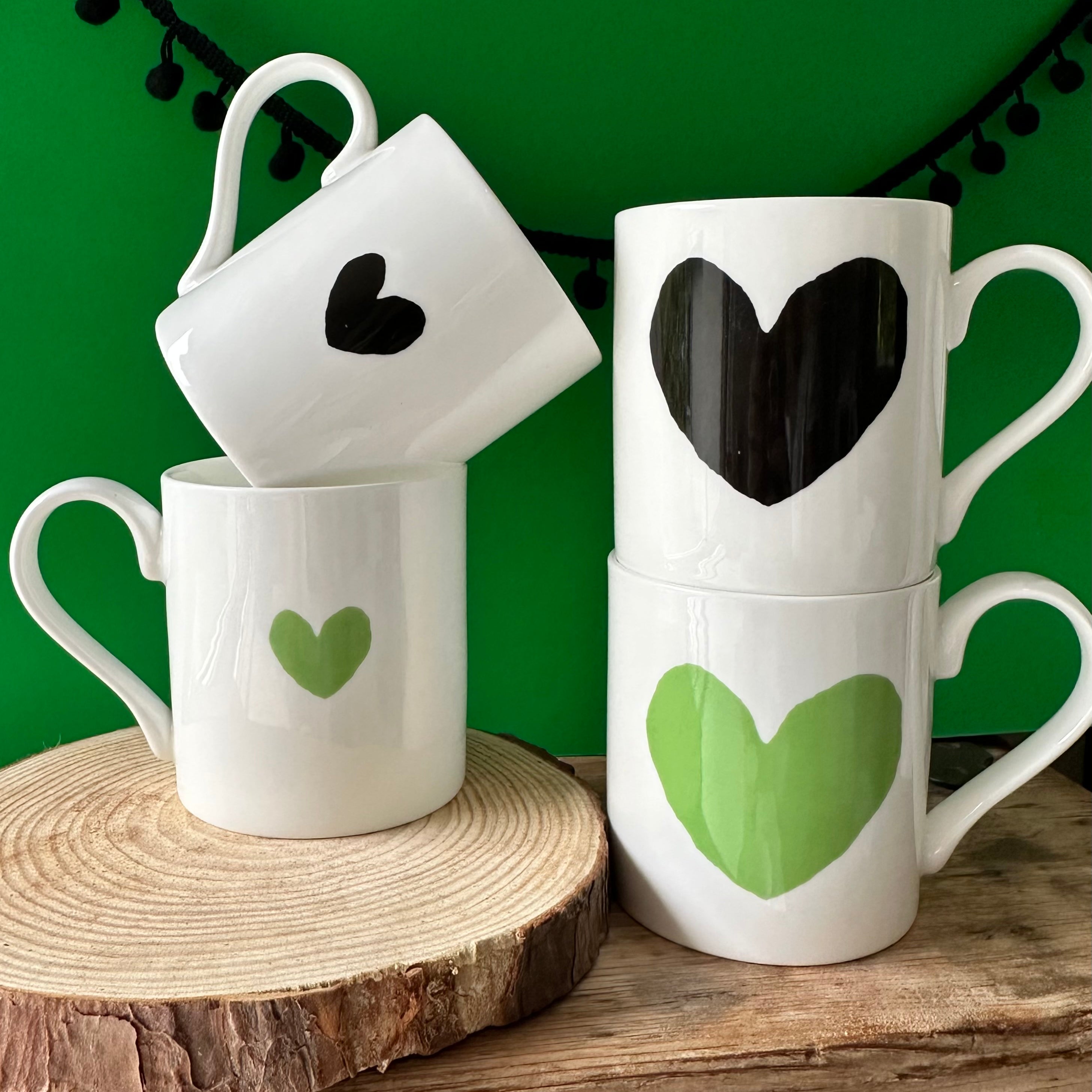 Big Green Heart Mug