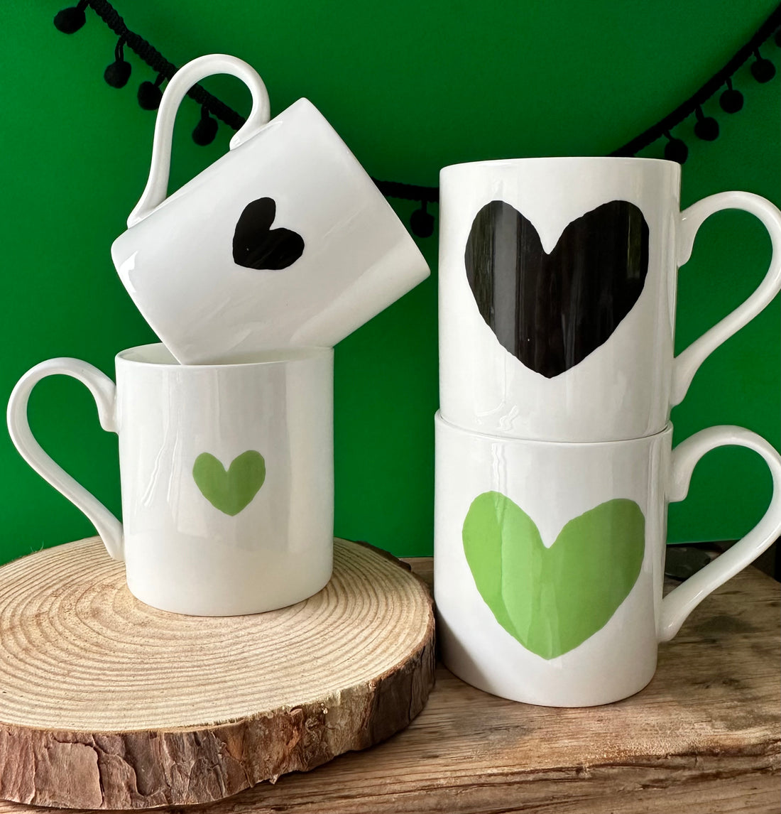 Big Green Heart Mug