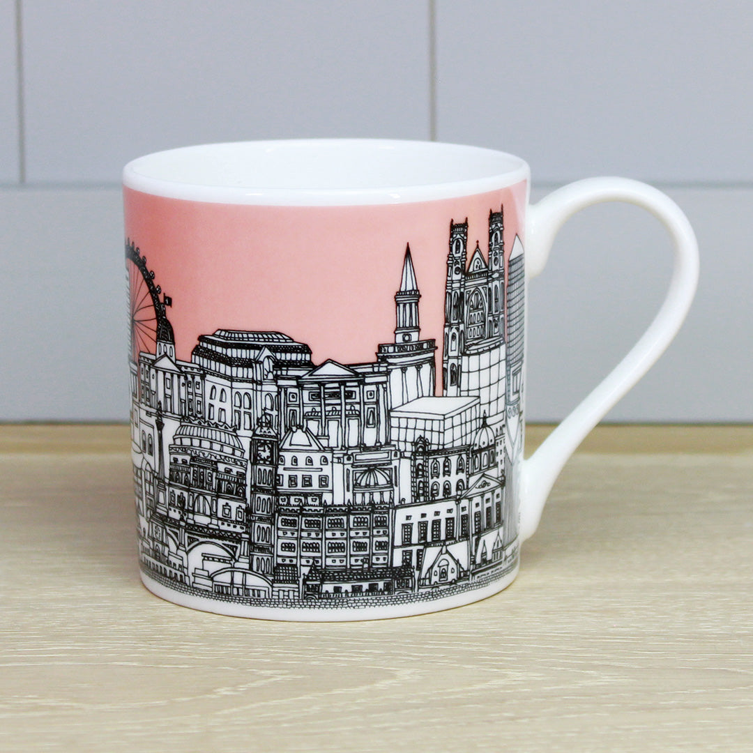 London Buildings Coral Mug