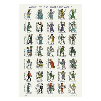 Women Who Changed The World Tea Towel