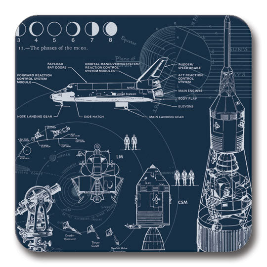 Space Exploration Card Coaster