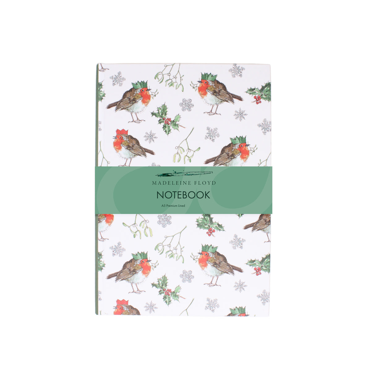 Christmas Robin A5 Hardback Notebook