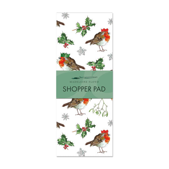 Christmas Robin Shopper Pad