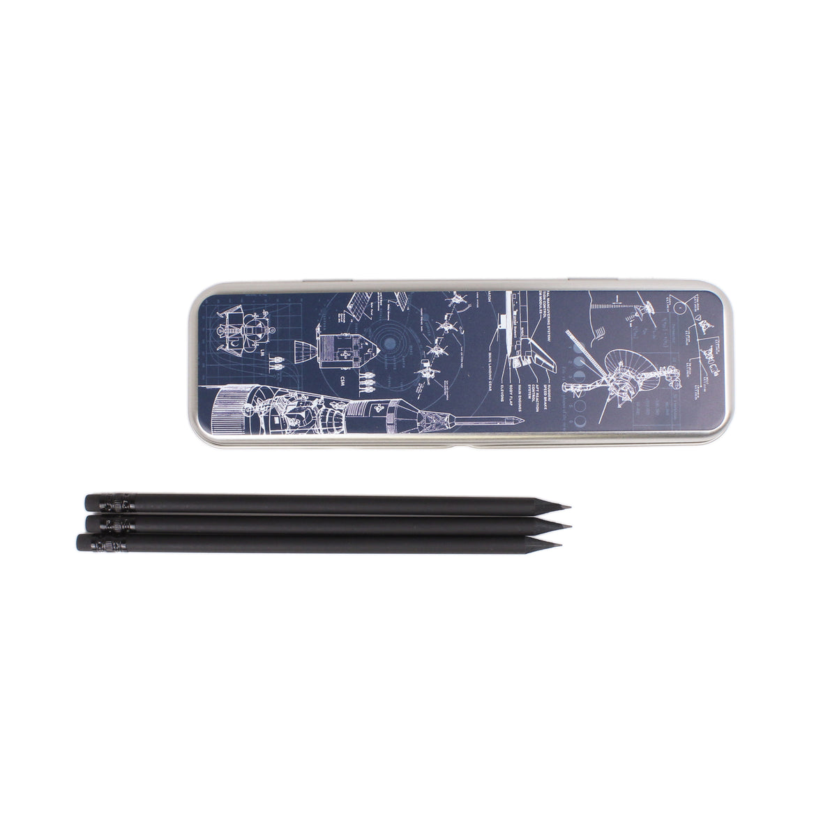 Space Exploration Graphite Pencil Tin