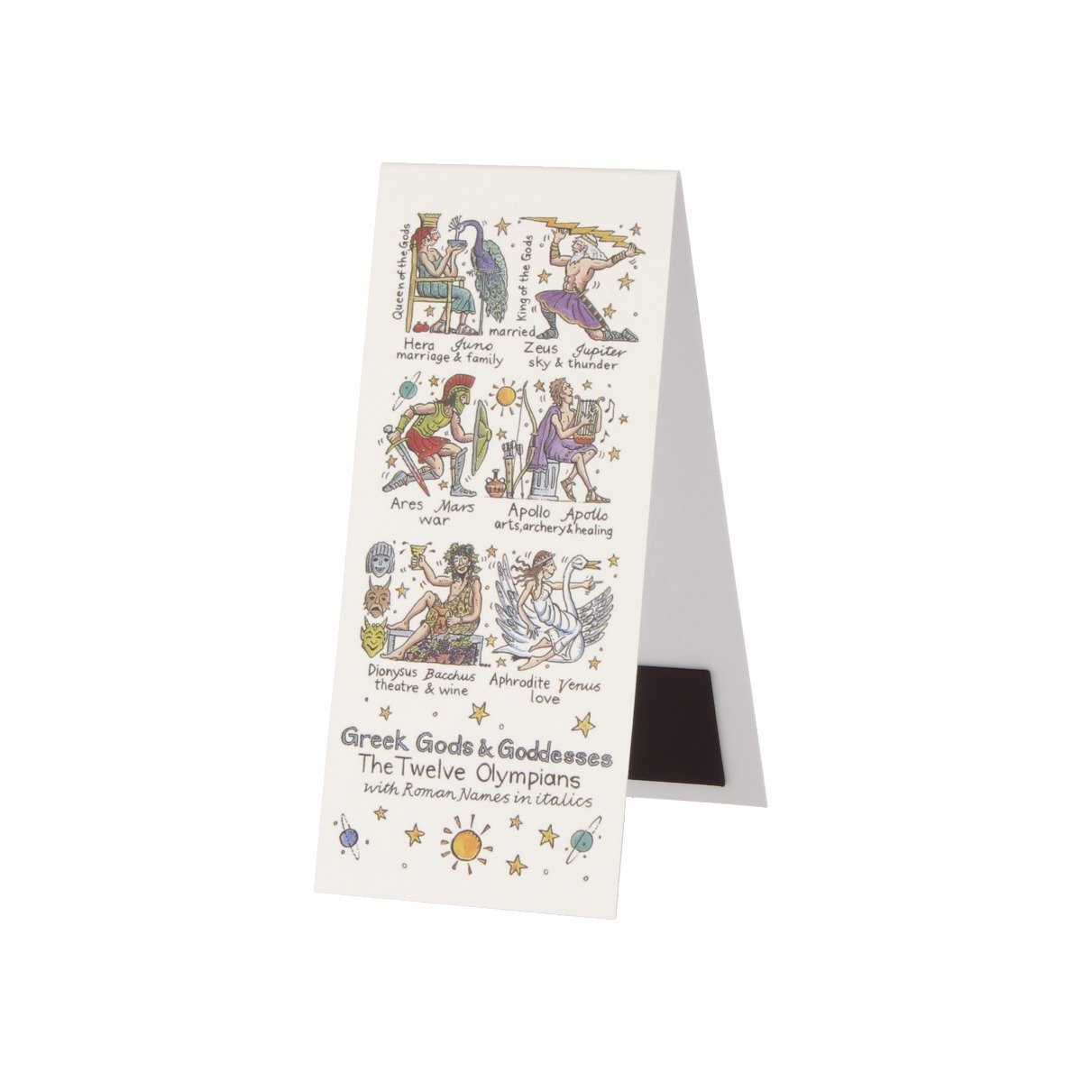 Greek Gods &amp; Goddesses Magnetic Bookmark - Picturemaps - Mclaggan