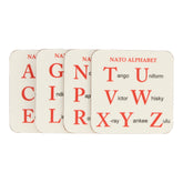 NATO Alphabet Coasters (Set of 4) - Mclaggan - Mclaggan