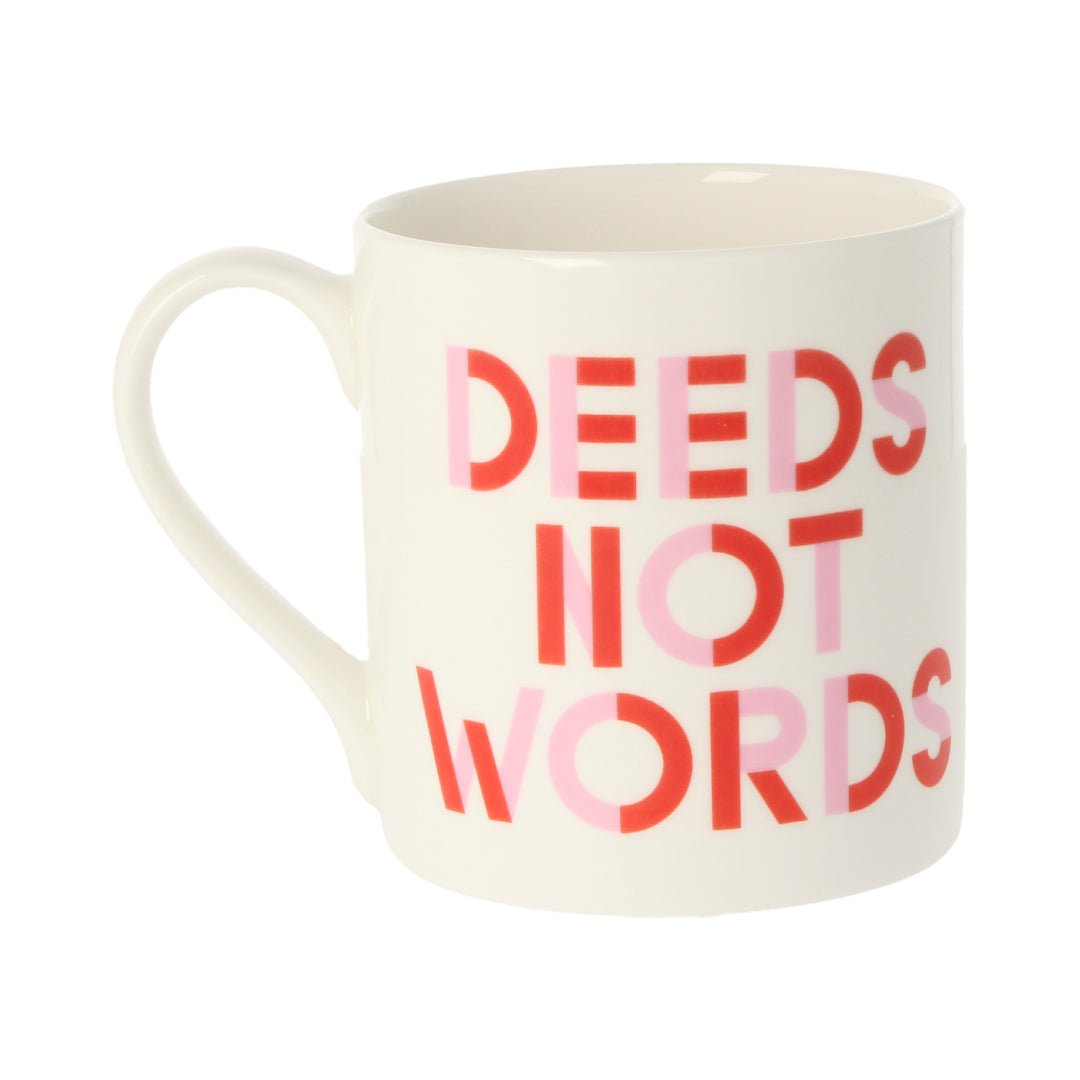 Deeds Not Words Mug