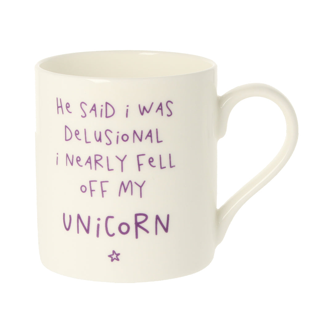 I Nearly Fell Off My Unicorn Mug