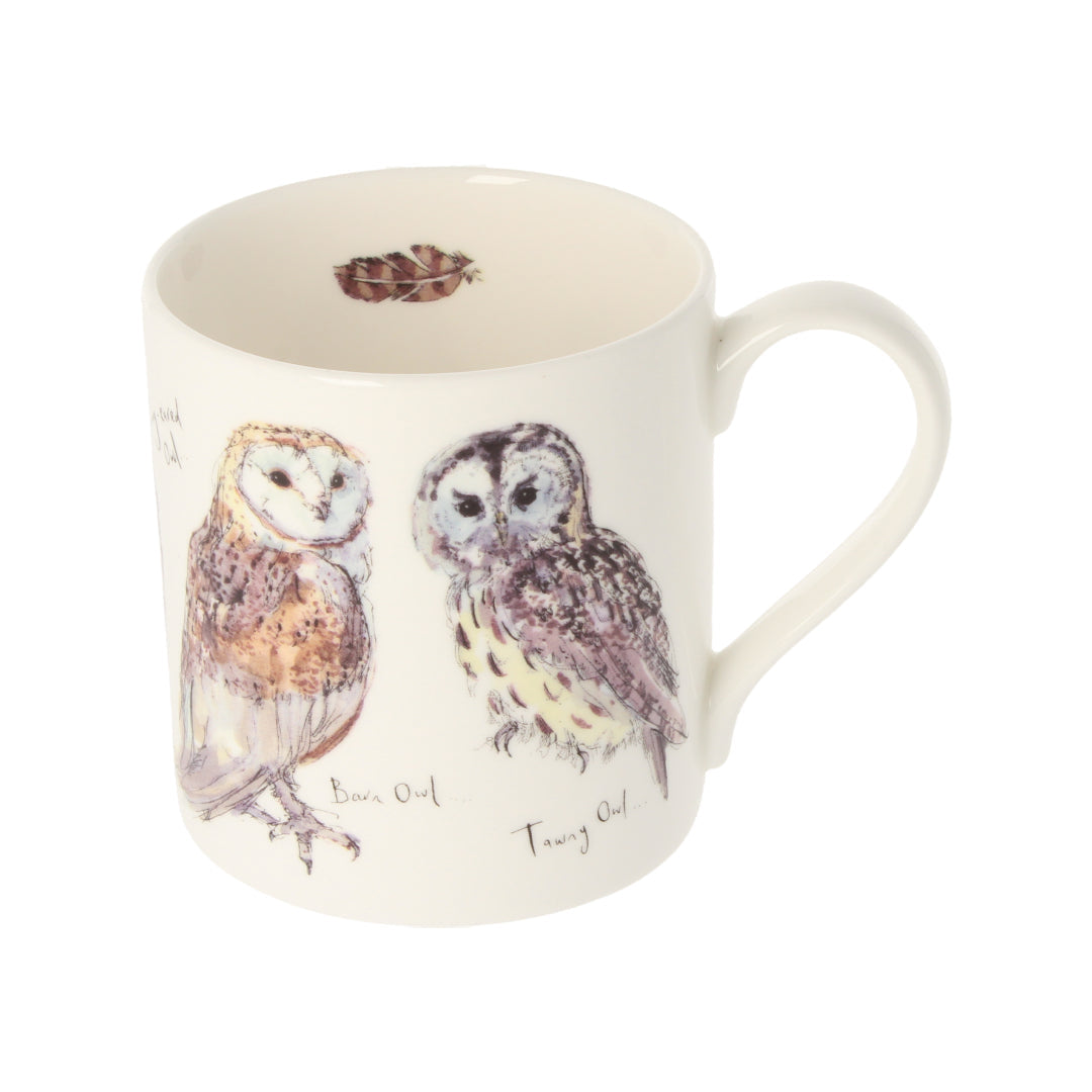 Five British Owls Mug