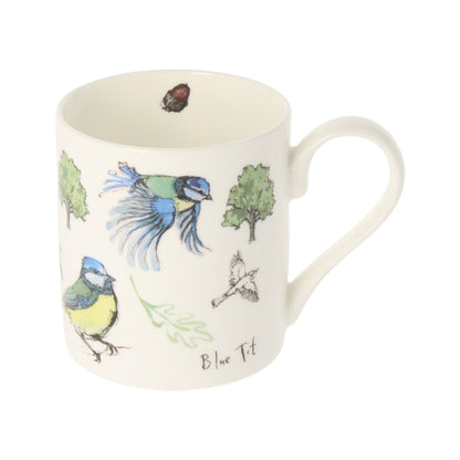 Five Blue Tit Mug