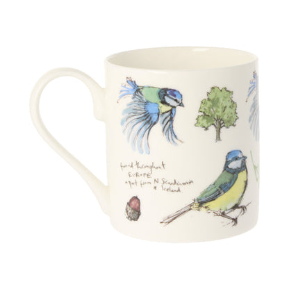 Five Blue Tit Mug