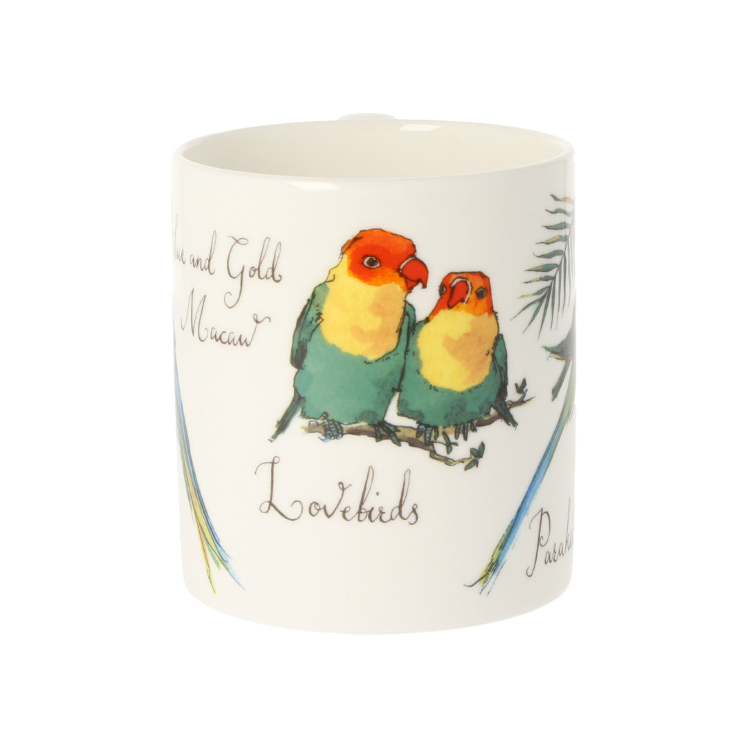 Three Tropical Birds - Parakeet Mug