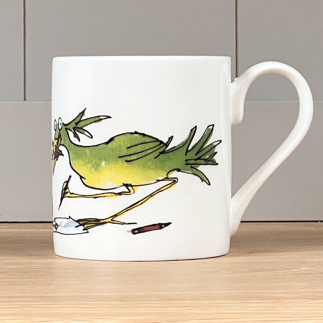 Green Bird Mug